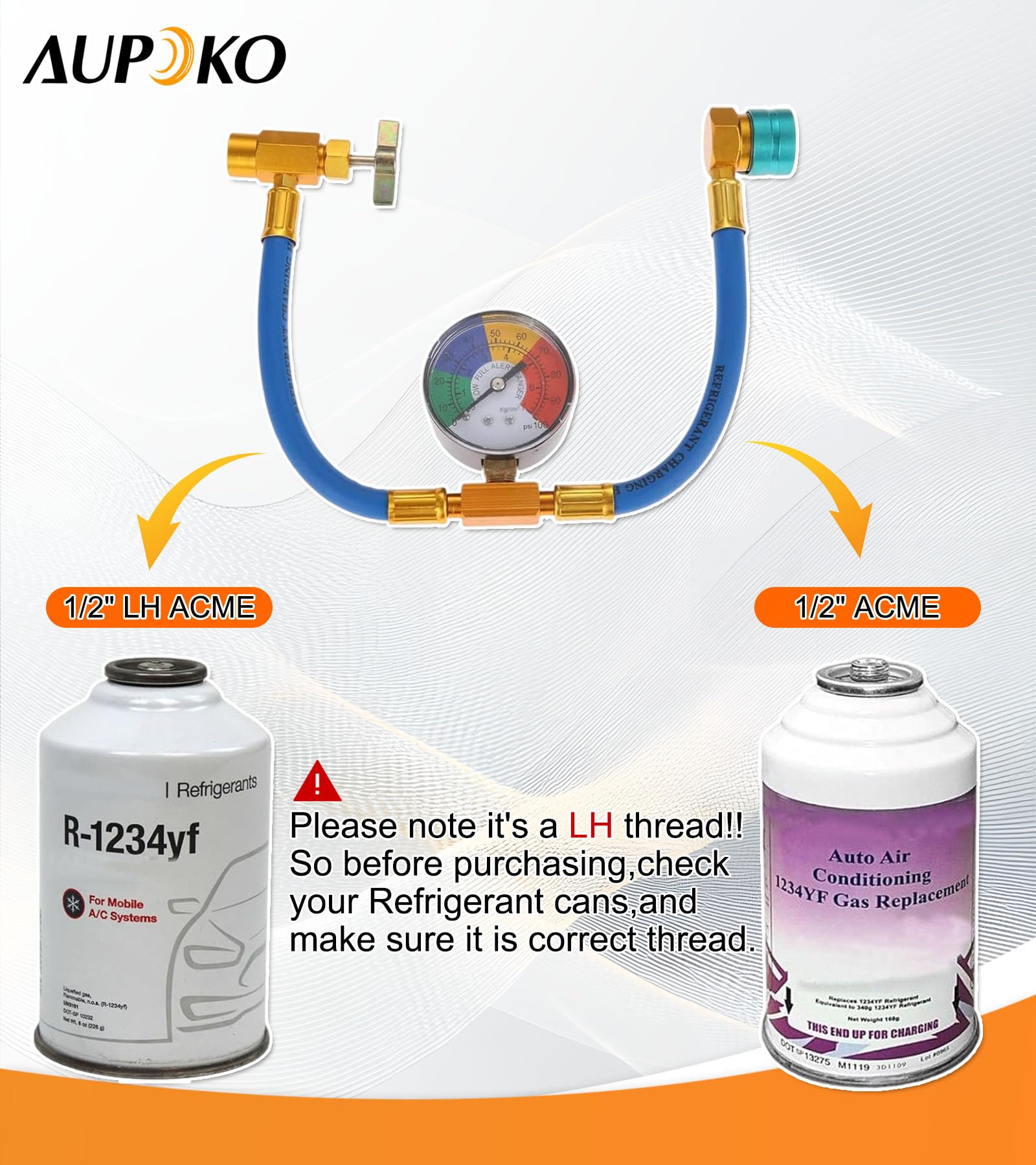 Aupoko 200 PSI gauge face showing pressure readings for accurate charging benefit