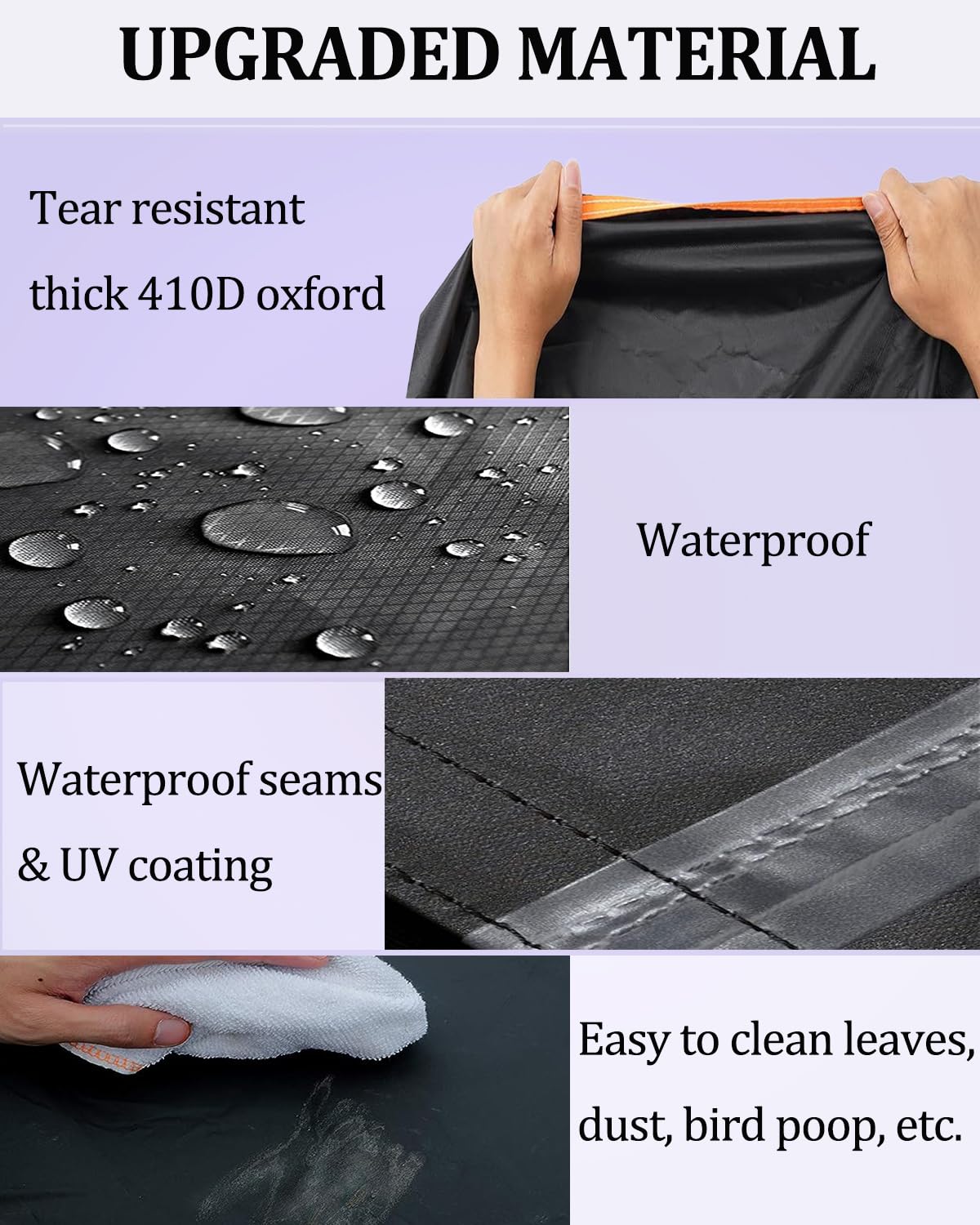 AUPZIMI zippered panel detail letting users access items without removing cover