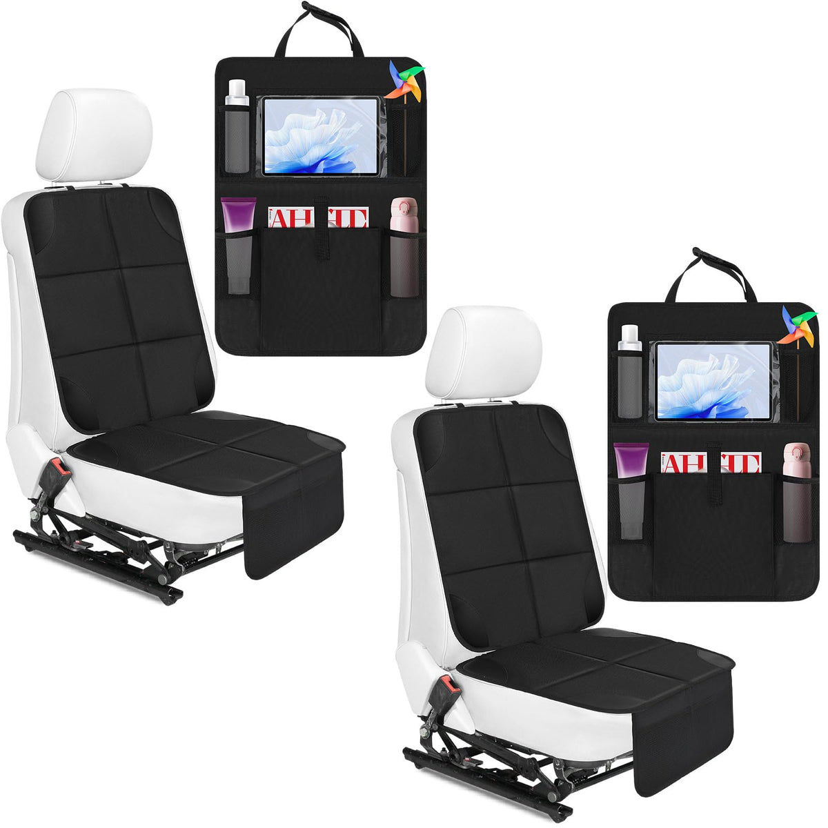 Aurelema front seat protector full view showing complete coverage and protection