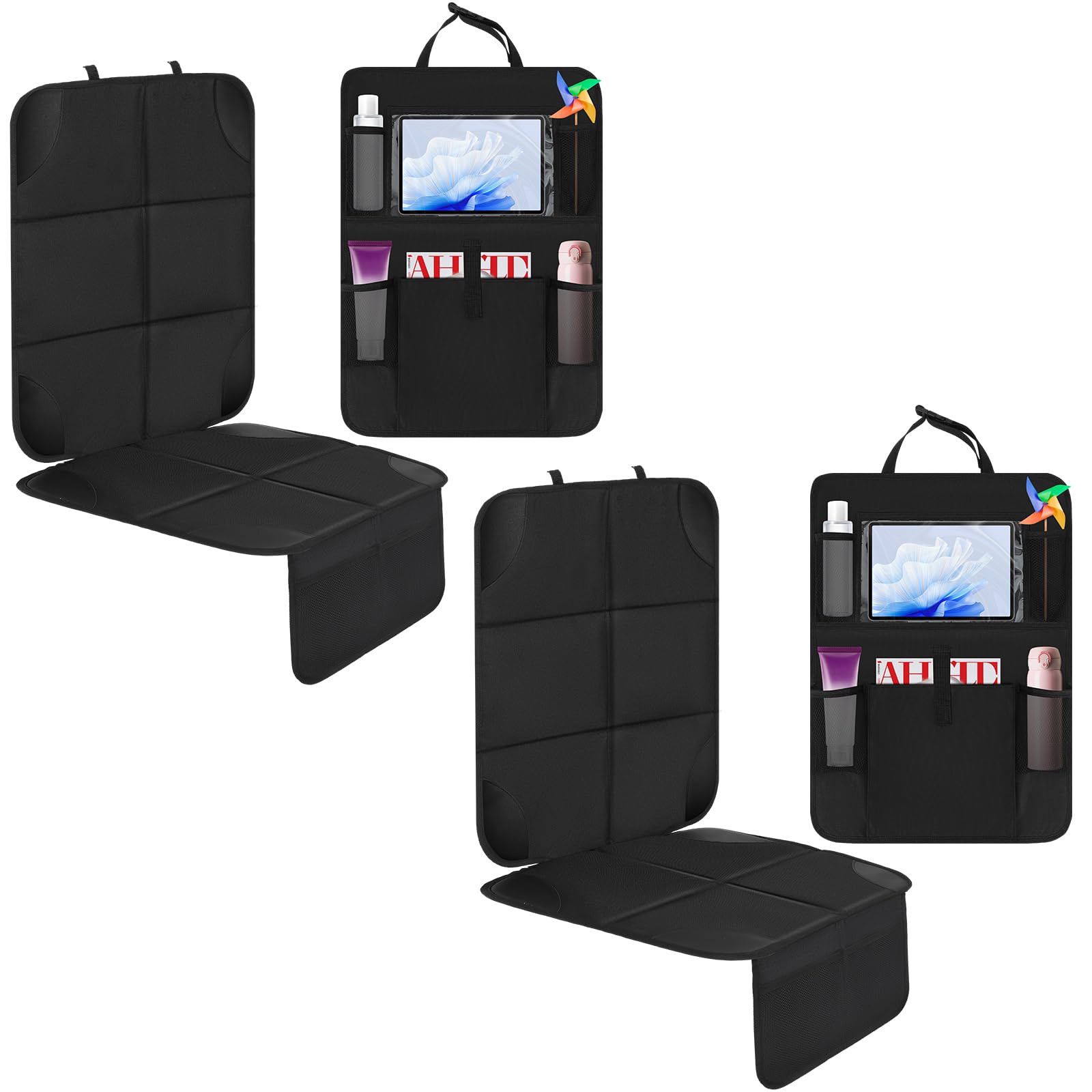 Aurelema pet using backseat showing scratch resistance and fur containment