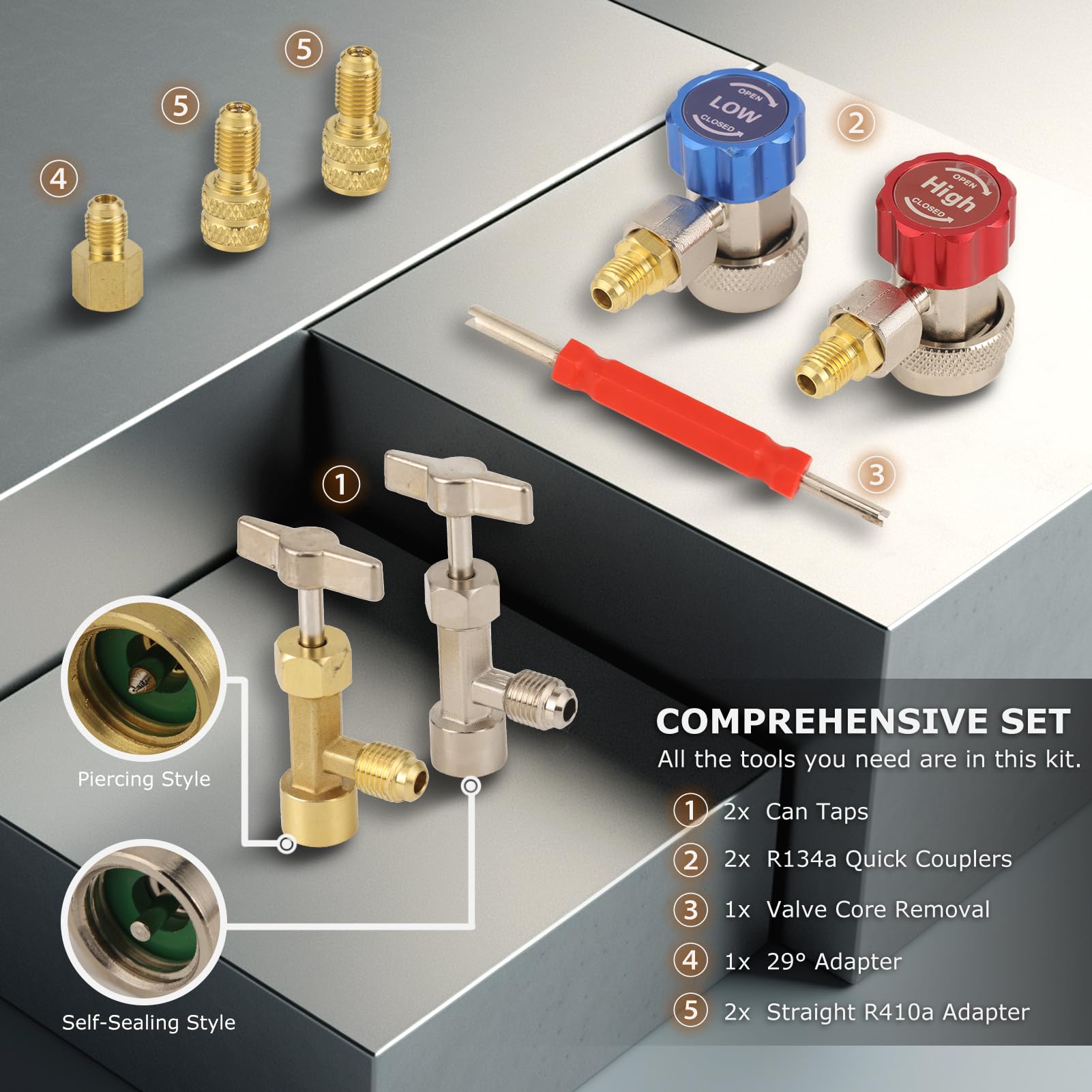 AURELIO TECH brass adjustable coupler detail highlighting durable threads and leak reduction