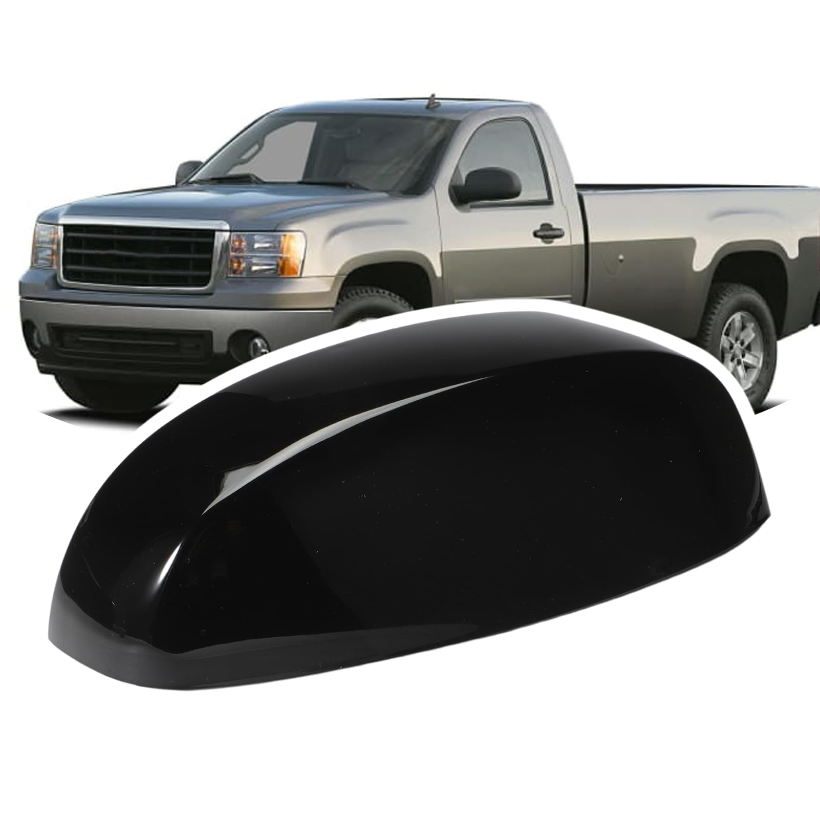 AUROLYNNE mirror cap size comparison in hand showing scale and easy installation