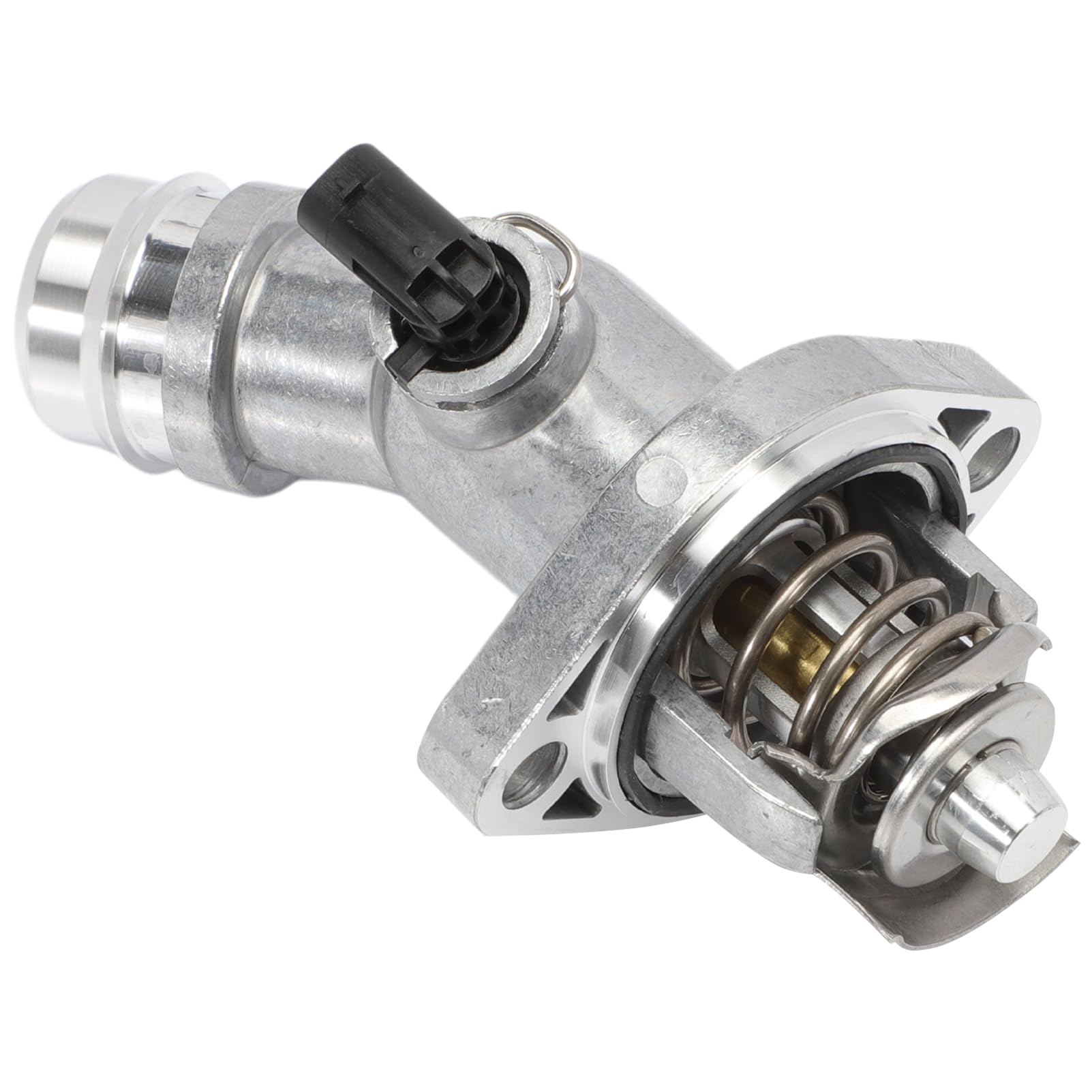 AUROLYNNE thermostat housing front view showing bolt pattern and fitment benefit
