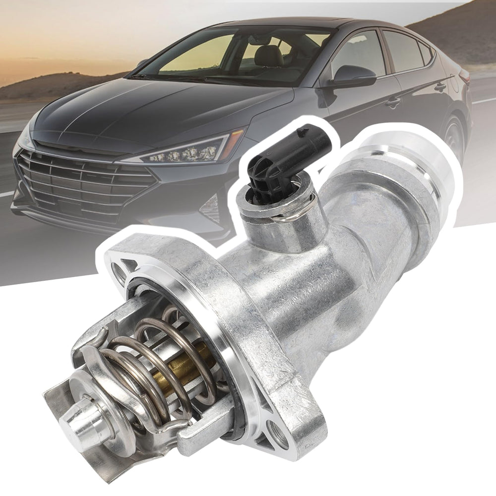 AUROLYNNE thermostat housing installed in engine bay for accurate replacement