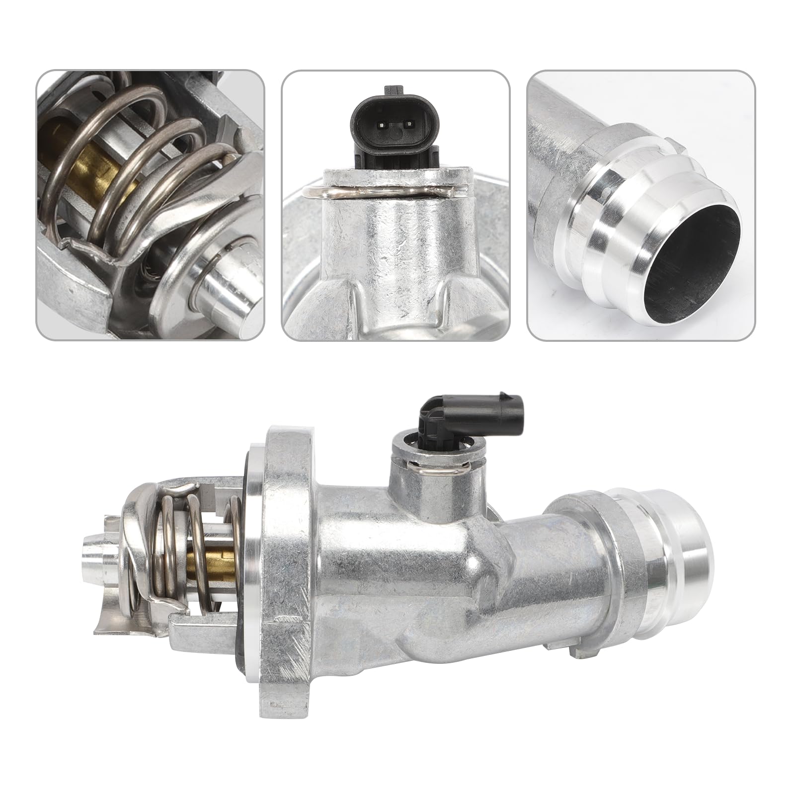 AUROLYNNE thermostat housing beside ruler to show compact size and fit