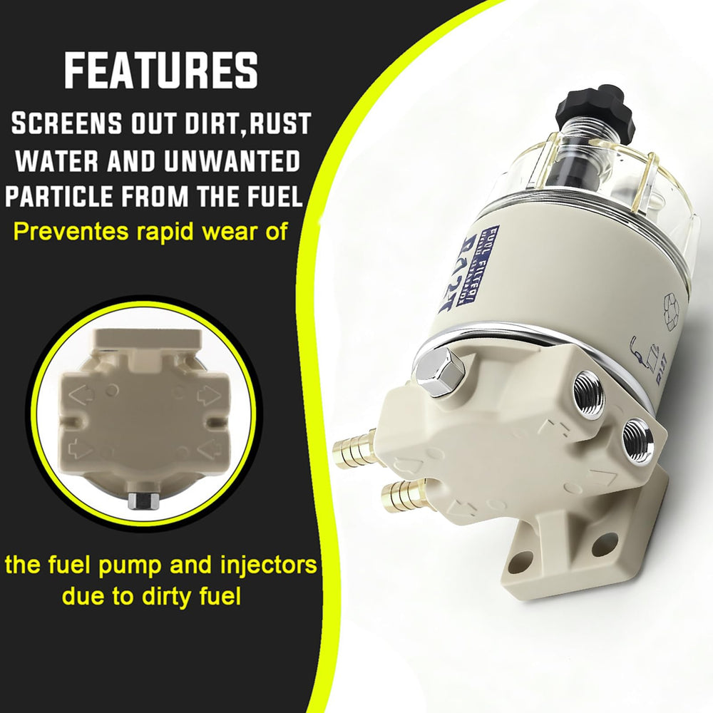 Aurorasters R12T installed on boat engine illustrating in-use protection