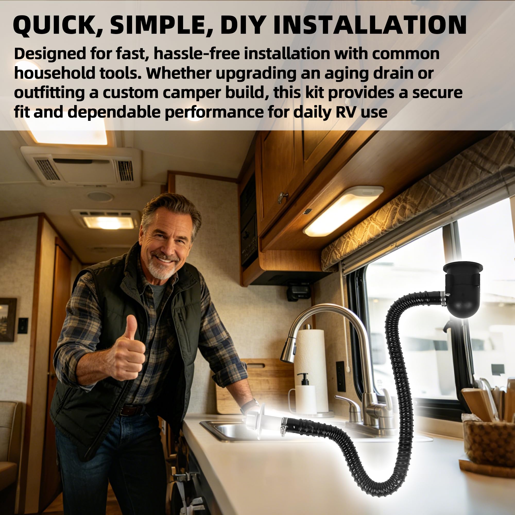 Aussio kit placed beside common tools to show compact scale for DIY projects
