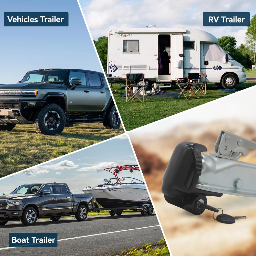 AUTDOUR on boat trailer in parking setting enhancing theft prevention
