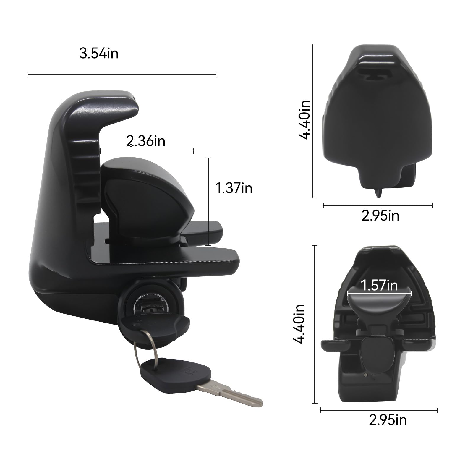 AUTDOUR side profile showing adjustable mechanism for multiple ball sizes