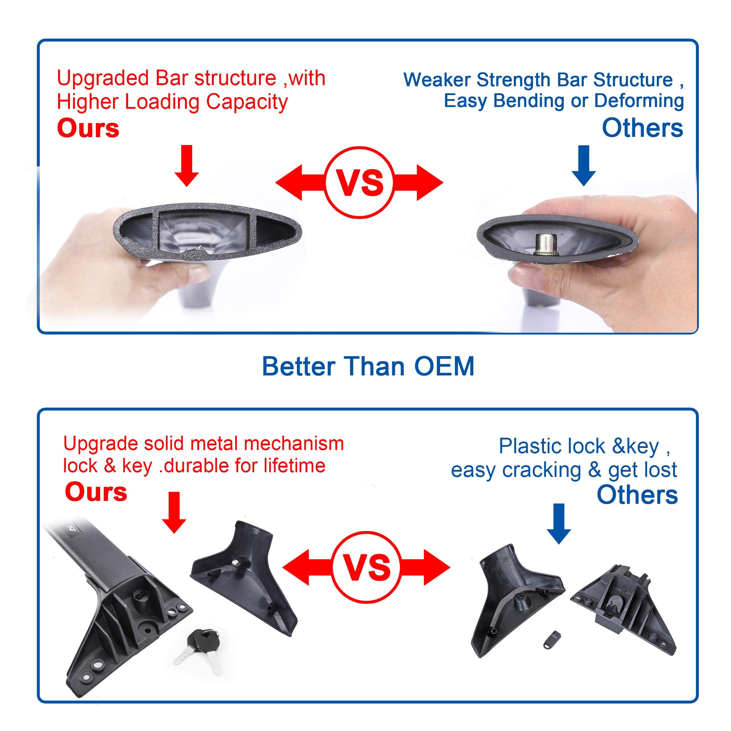 Autekcomma aerodynamic side profile reducing wind noise and drag