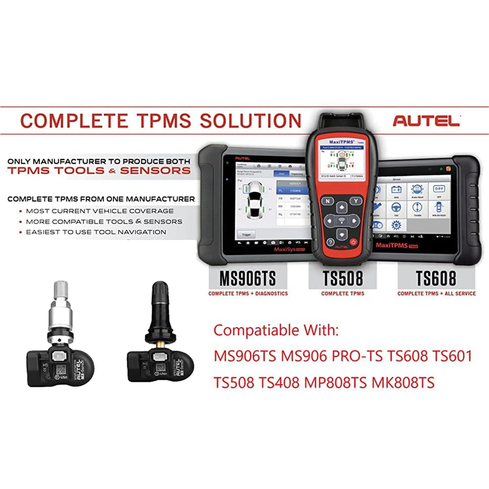 Autel sensor in workshop setting with technician demonstrating quick installation benefit