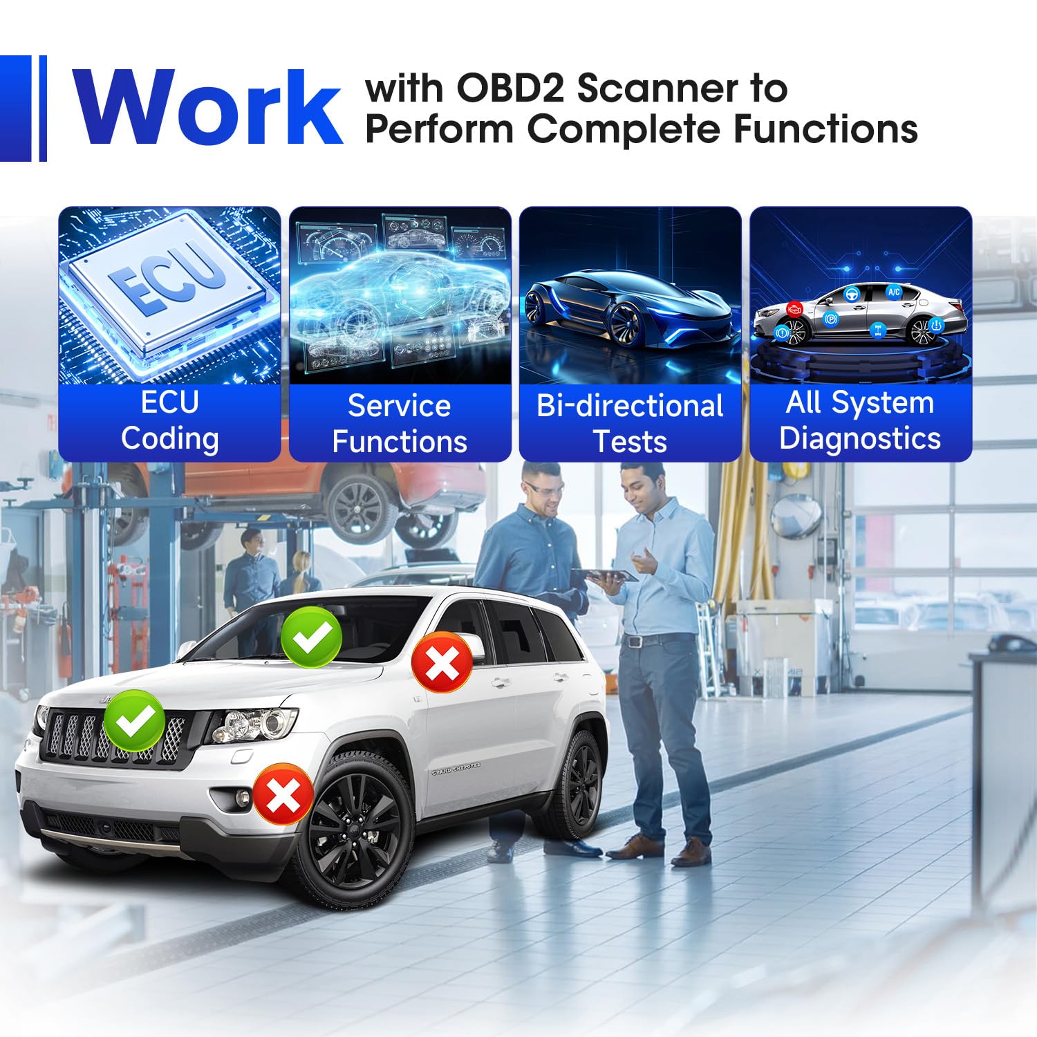 Autel 12+8 in a workshop setting speeding diagnostic workflow