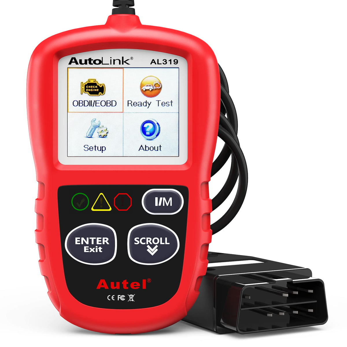 Autel AL319 front view showing compact design and easy grip benefit