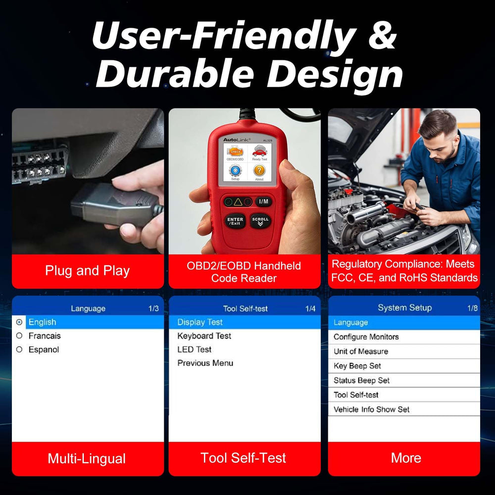Autel AL329 freeze-frame screen capturing fault conditions for troubleshooting