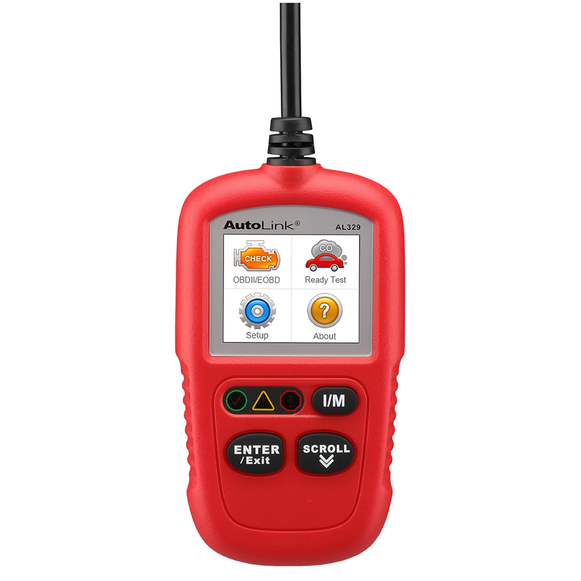 Autel AL329 front view showing buttons and robust housing for fast diagnostics