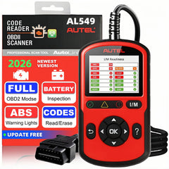 Autel AL549 front view showing buttons and durable casing, easy handling