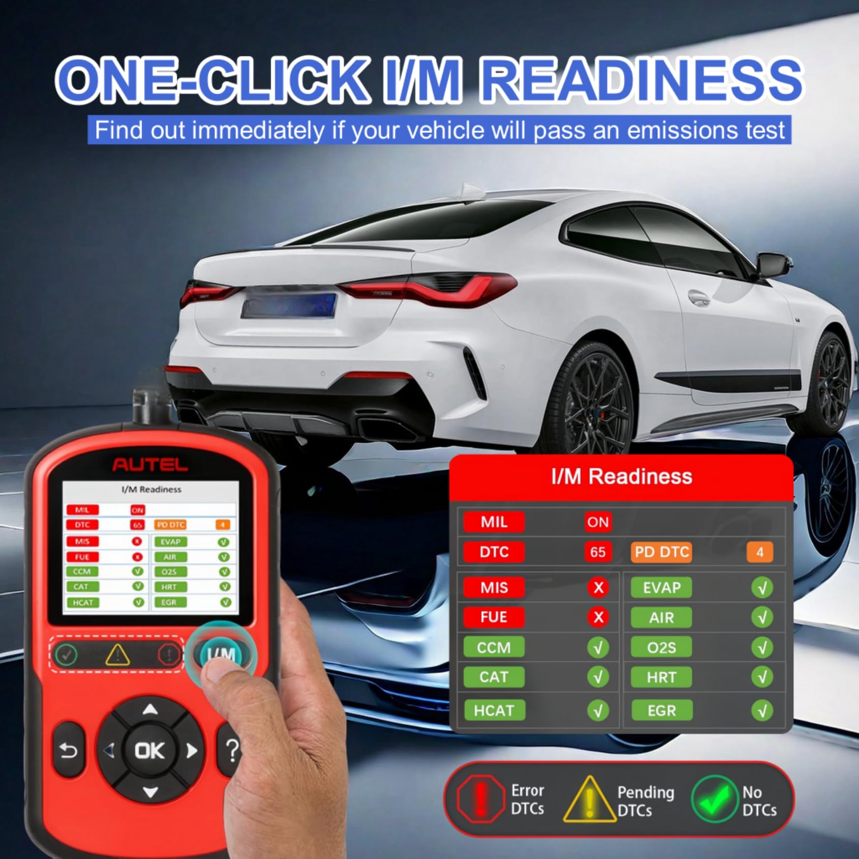 Autel AL549 connected to PC via USB for printing diagnostic reports