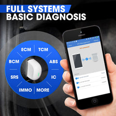 Autel AP200 app screen showing live sensor data and graphs for faster diagnostics
