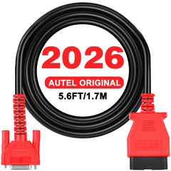 Autel front connector OBD2 showing plug and secure fit benefit