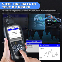 Autel ML519 close-up of buttons and rugged casing for easy control