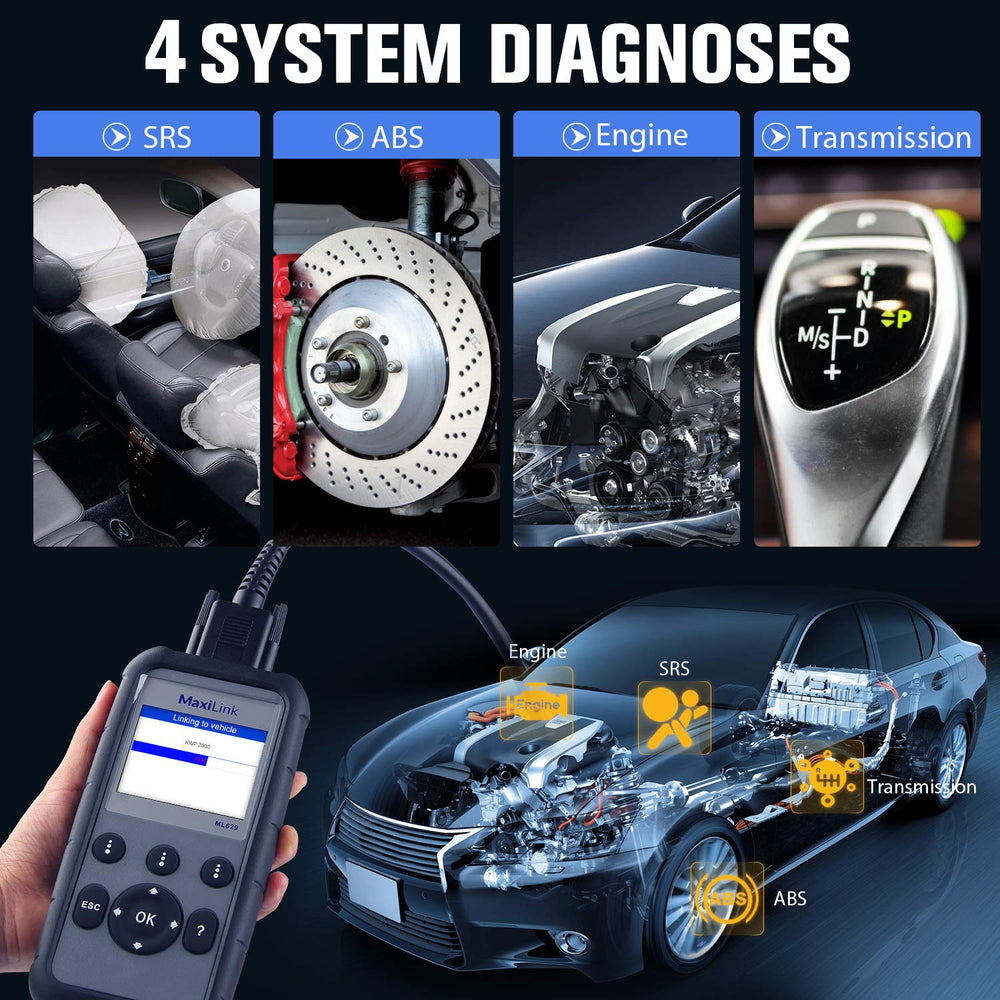Autel ML629 back label with serial number for easy support verification