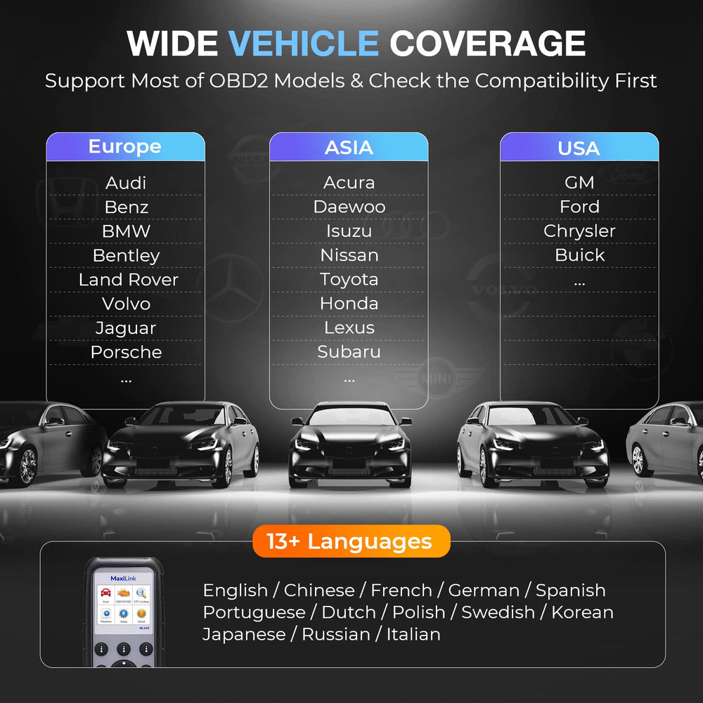 Autel ML629 in a garage setting diagnosing a car for DIY repair help