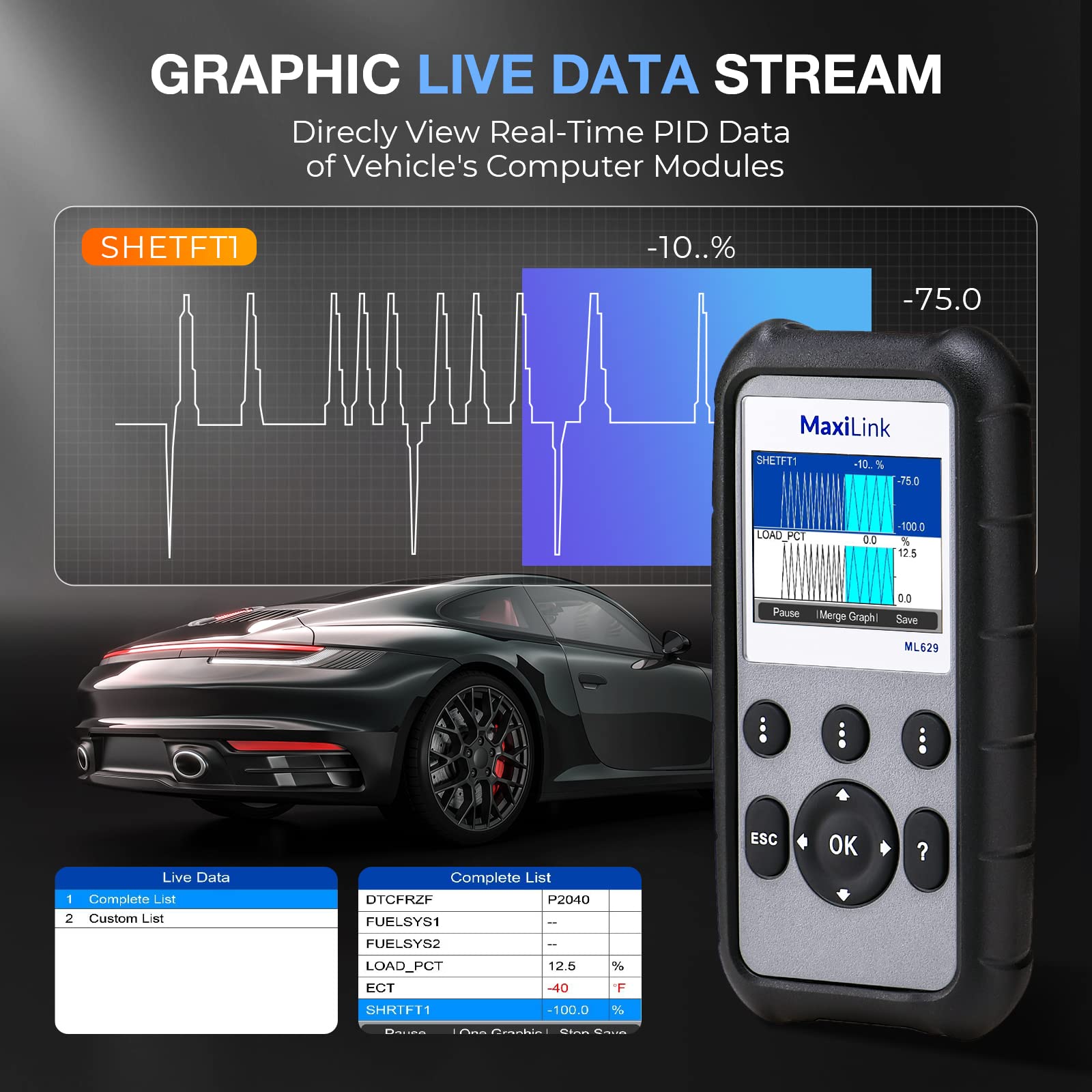 Autel ML629 held in hand to show compact size and portability benefit