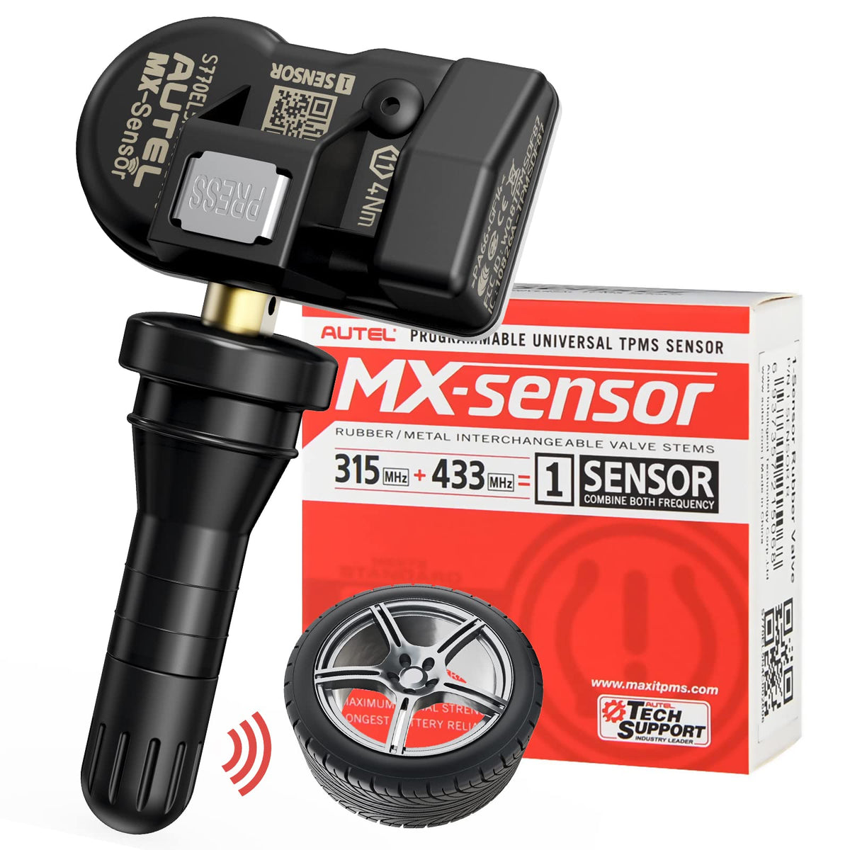 Autel MX-Sensor front view showing compact housing and universal design benefit