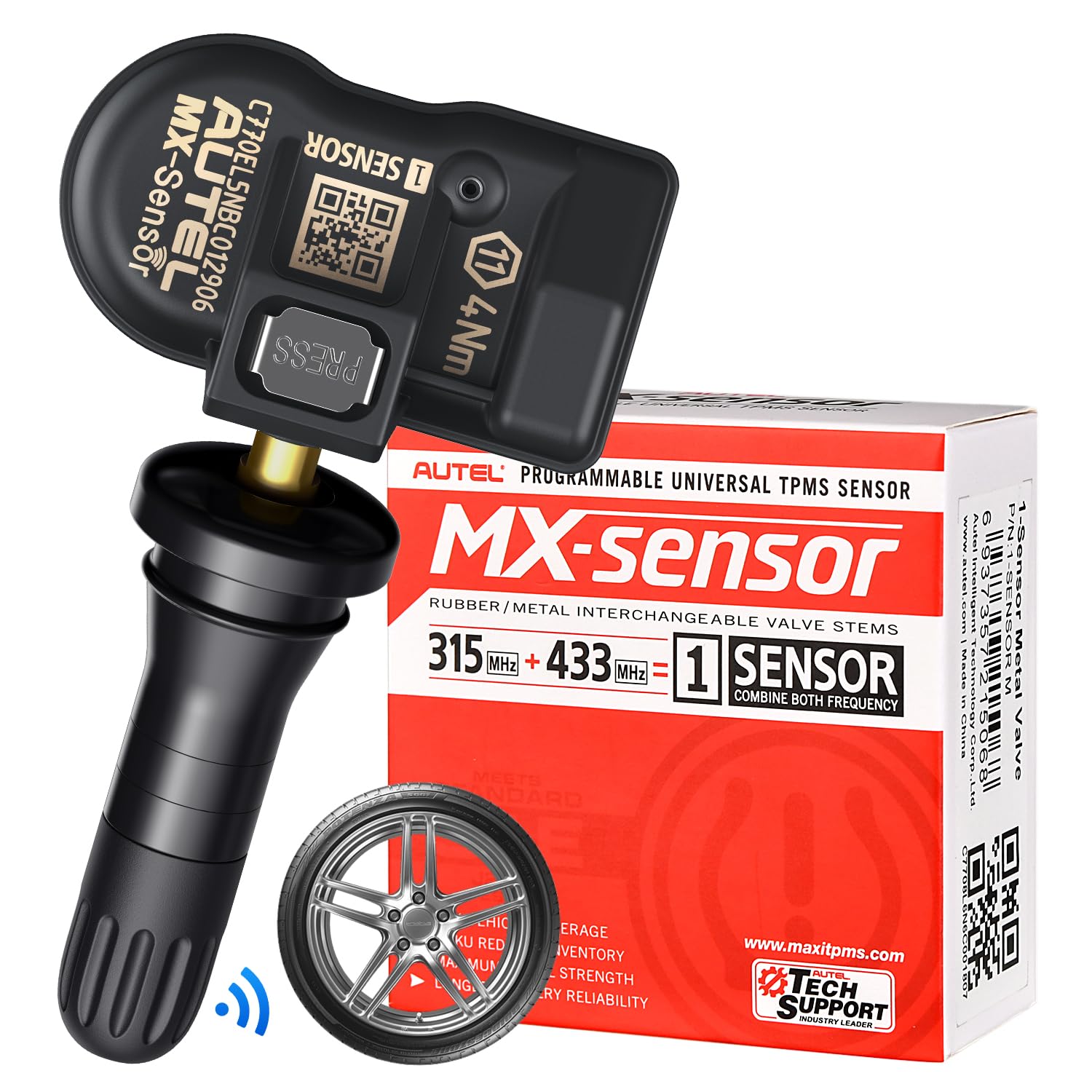 Autel MX-Sensor front view showing compact OE-style housing and compatibility benefits