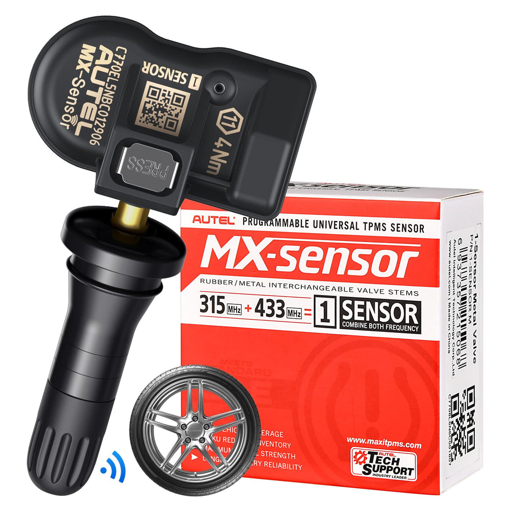 Autel MX-Sensor front view showing compact OE-style housing and compatibility benefits