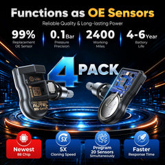 Autel MX‑Sensor metal valve detail highlighting rust‑resistant construction