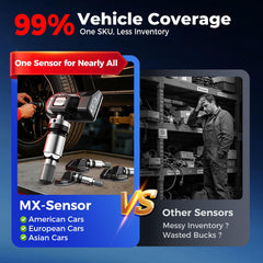 Autel MX-Sensor metal valve detail highlighting durable construction