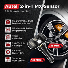 Autel MX-Sensor rubber valve close-up emphasizing durable seal and easy fit