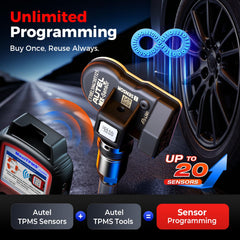 Autel MX-Sensor rubber press-in valve demonstrating quick installation