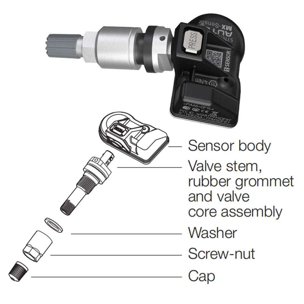 Autel MX sensor series number engraved for traceability and quality control