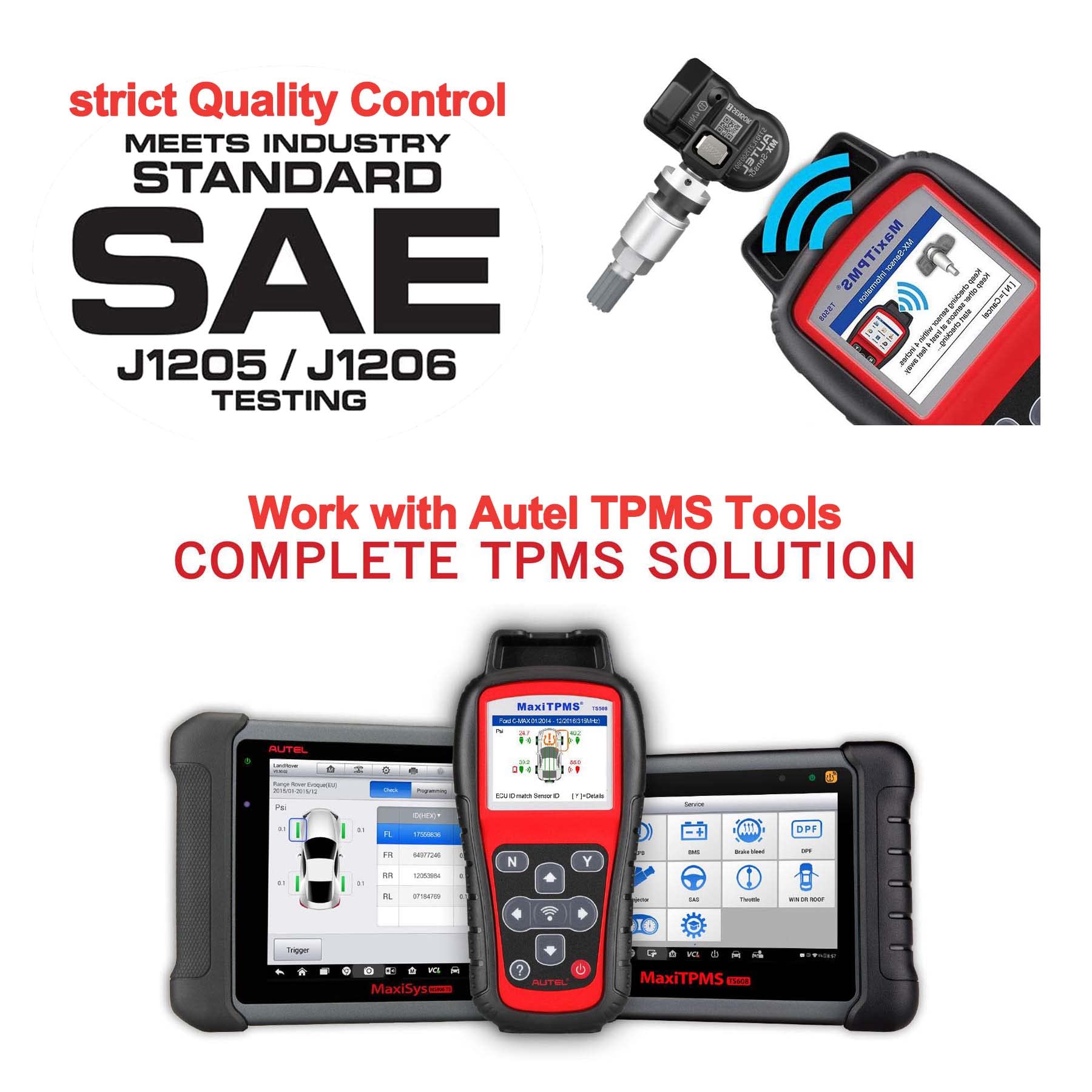Autel MX sensors connected to a tool showing batch programming efficiency