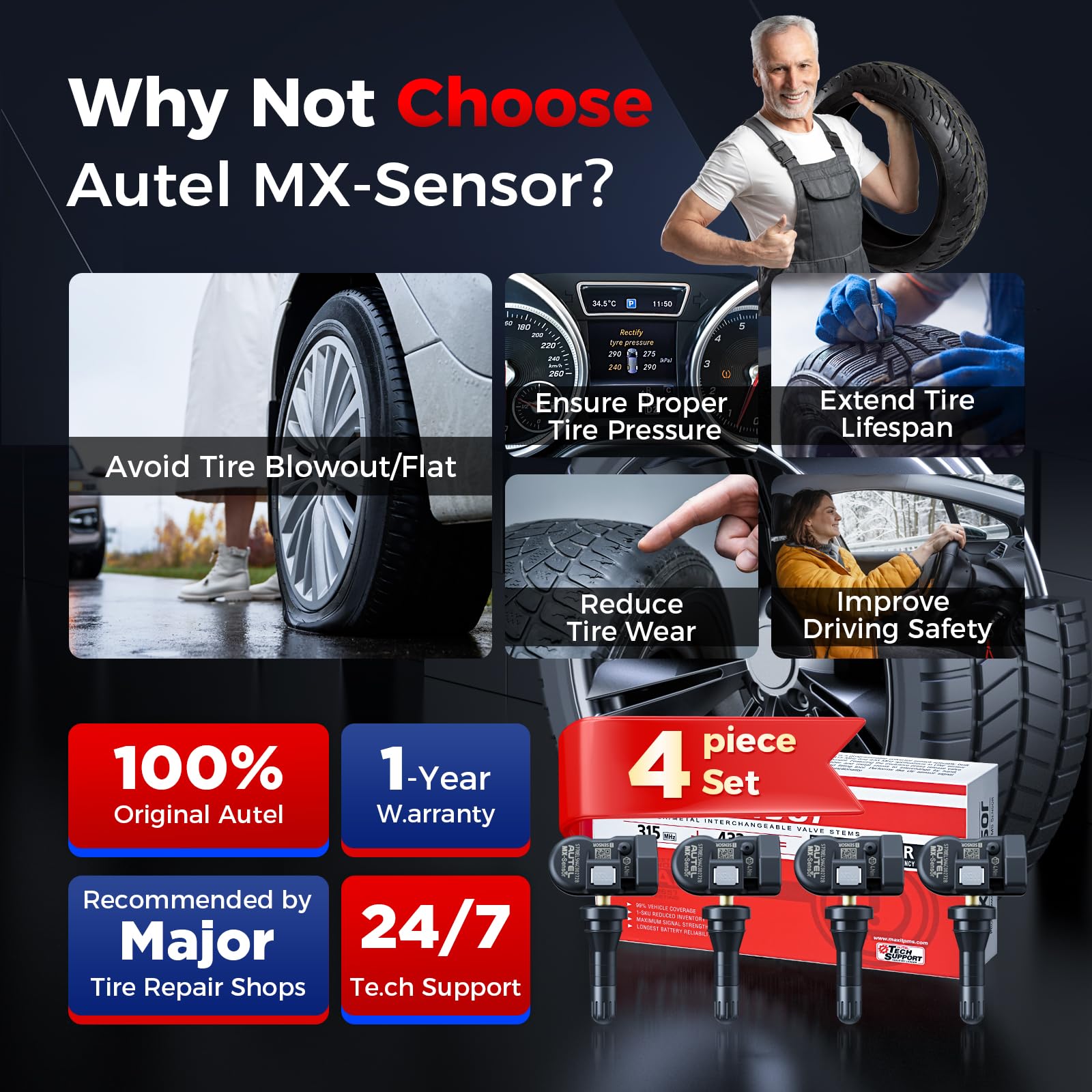 Autel MX-Sensor serial number imprint for quality tracking