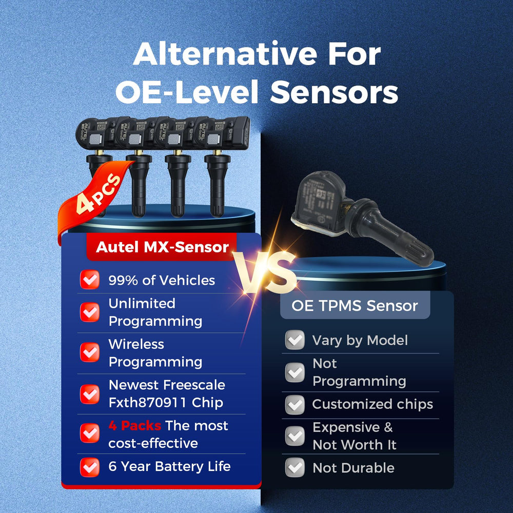 Autel MX-Sensor being programmed with Autel tool for fast setup