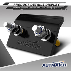 AUTMATCH close-up of tightener plate and U-bolt showing forged steel strength and fit