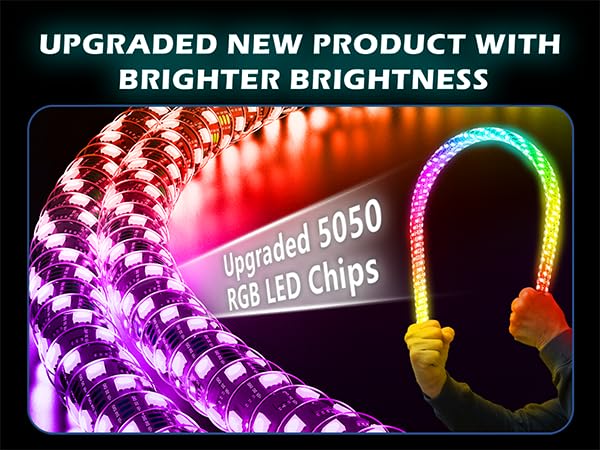 Autmens spiral LED texture close-up providing smooth 360-degree illumination