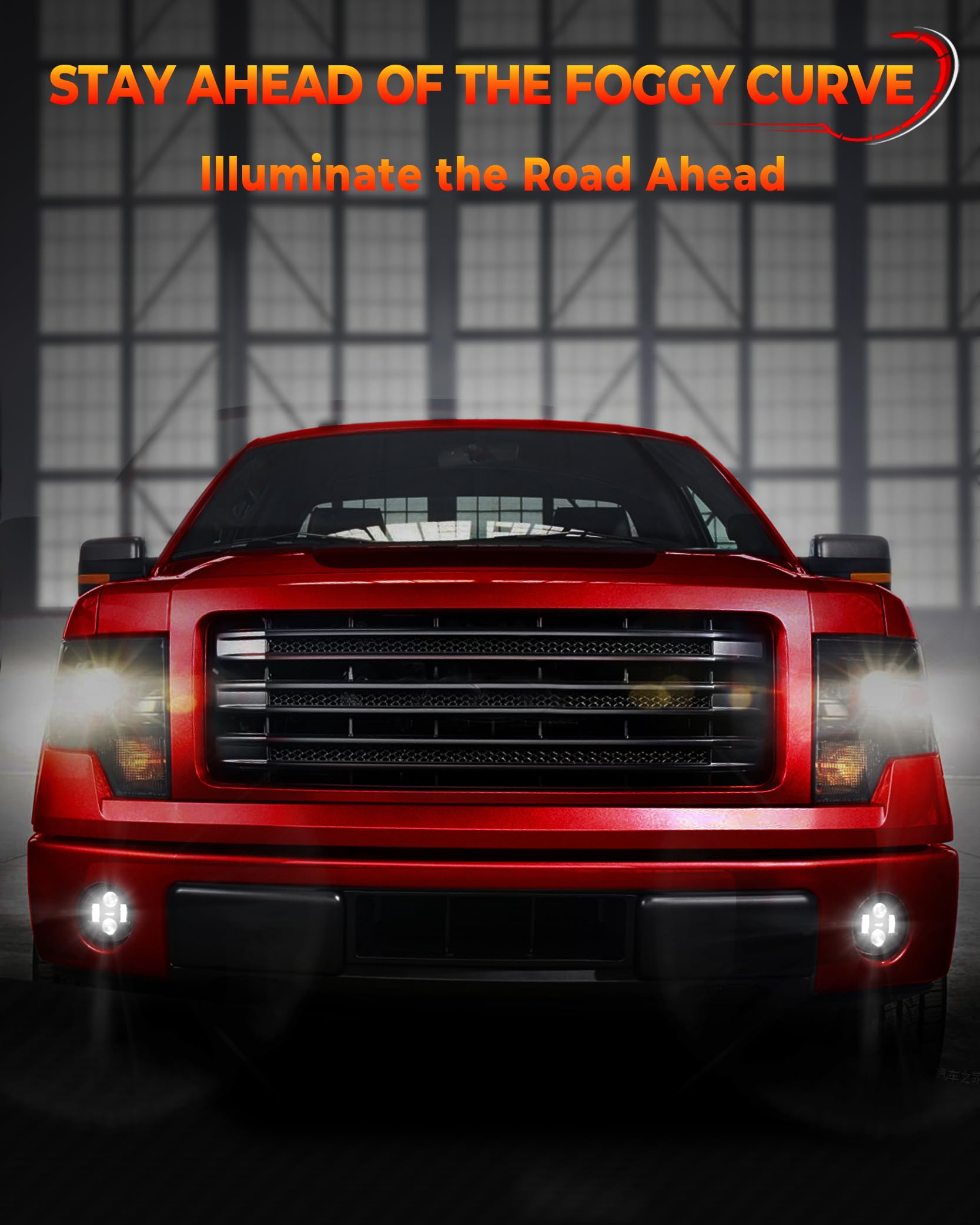 Auto Buero lifestyle shot of truck front bumper enhancing vehicle style