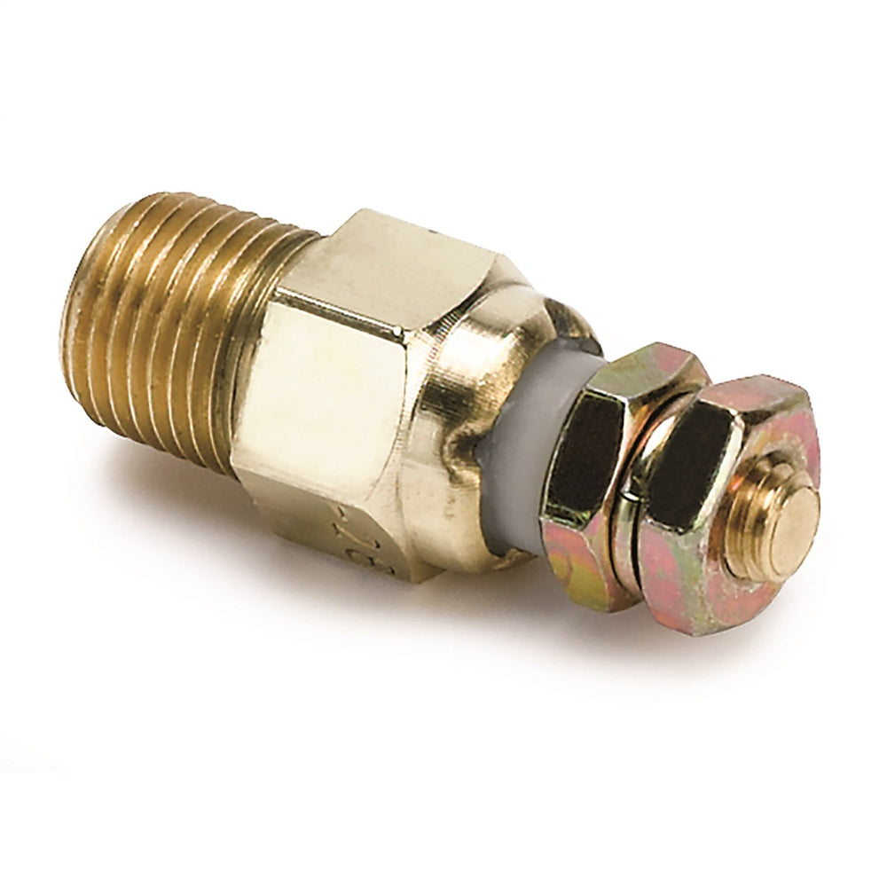 AUTO METER 2259 front view showing compact sender and electrical terminal, easy install benefit