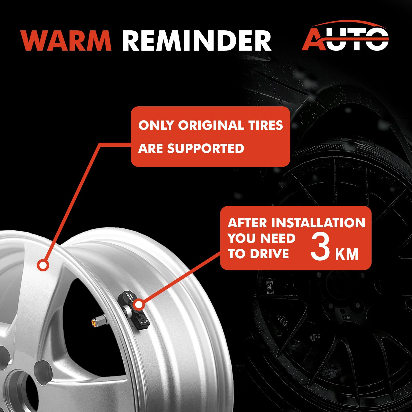 AUTO OCCASION installed on wheel demonstrating OEM-style placement and stability
