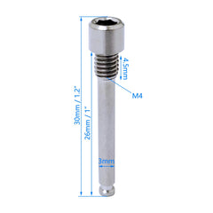 Auto-plaza close-up of titanium bolt threads highlighting corrosion resistance and precise machining