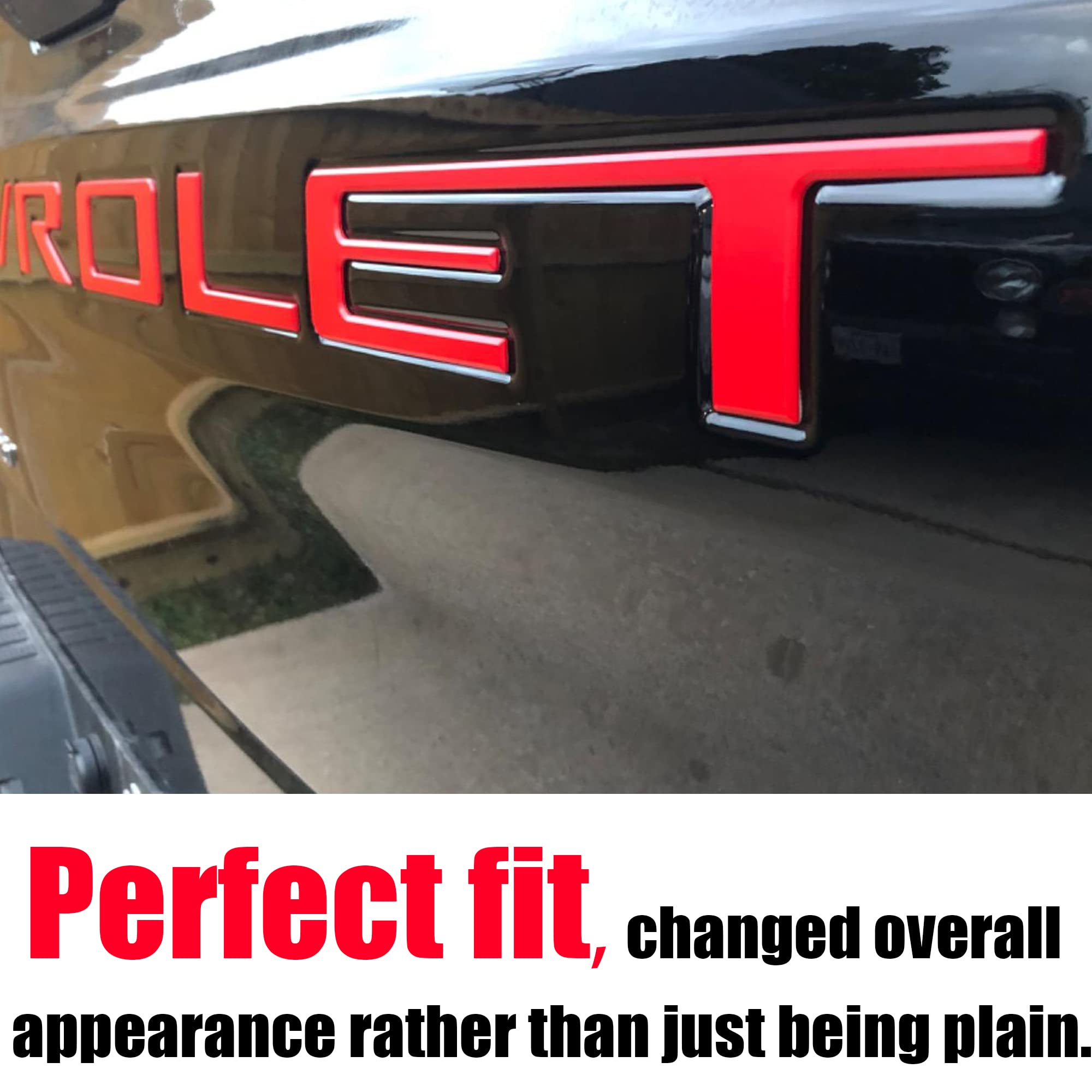AUTO SAFETY installed on tailgate showing transformed rear look and clear visual impact