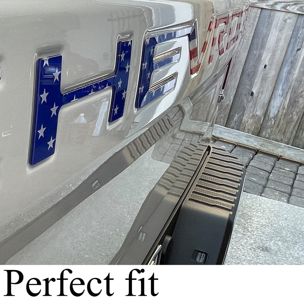 Auto safety installed on truck tailgate in driveway showing quick visual upgrade