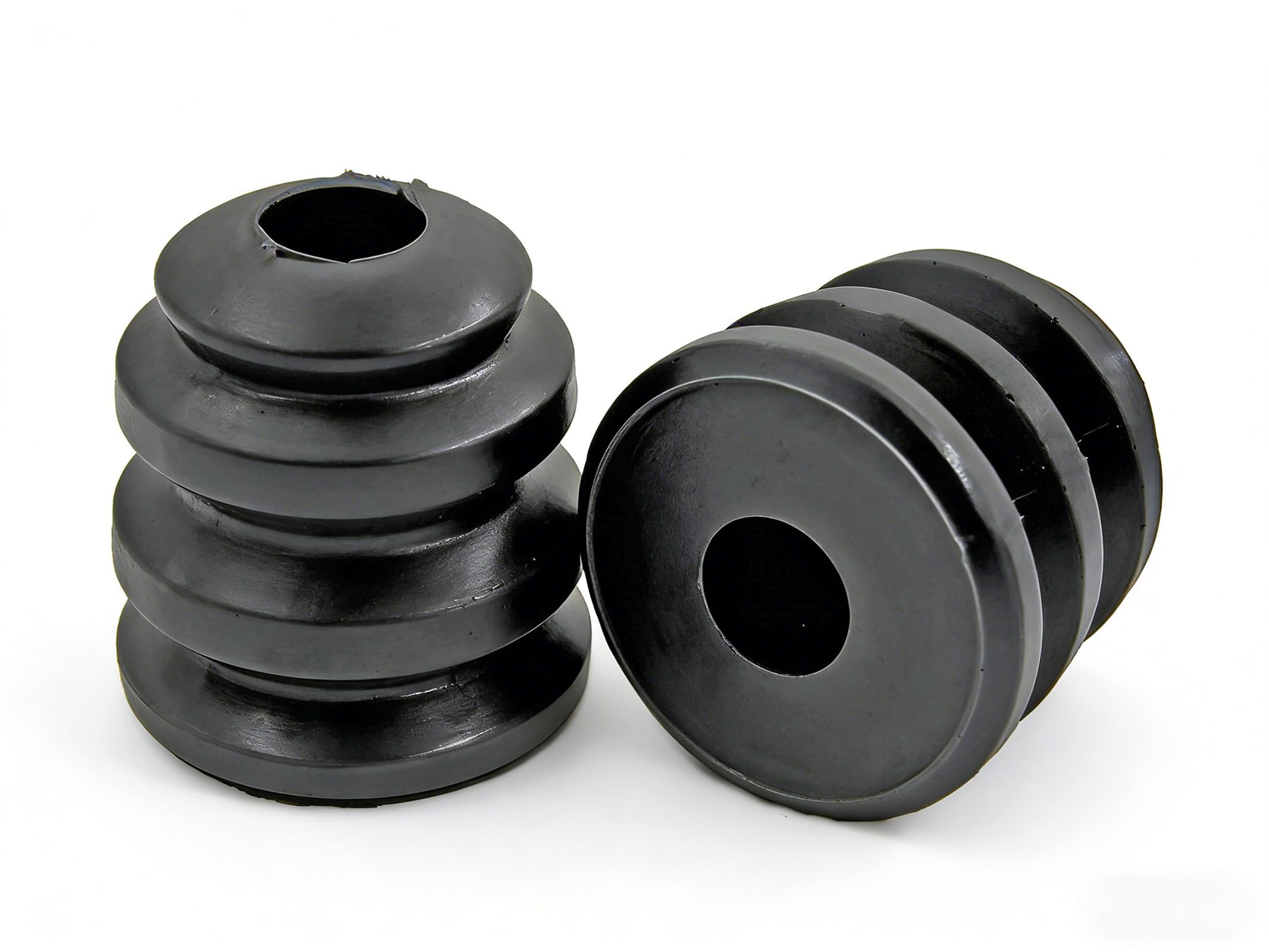 Autoacc front bump stops front packaging showing pair and fitment benefits