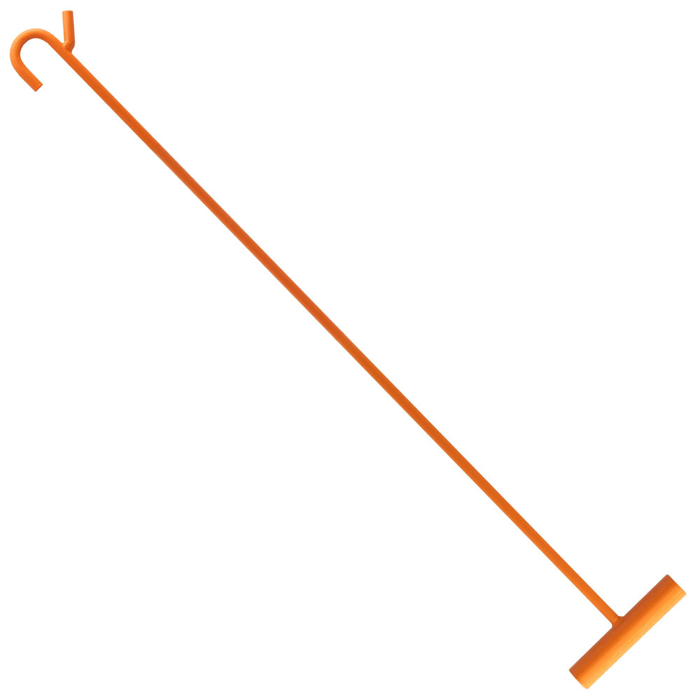 AUTOAlkins front view puller showing solid steel chrome finish and long reach benefit