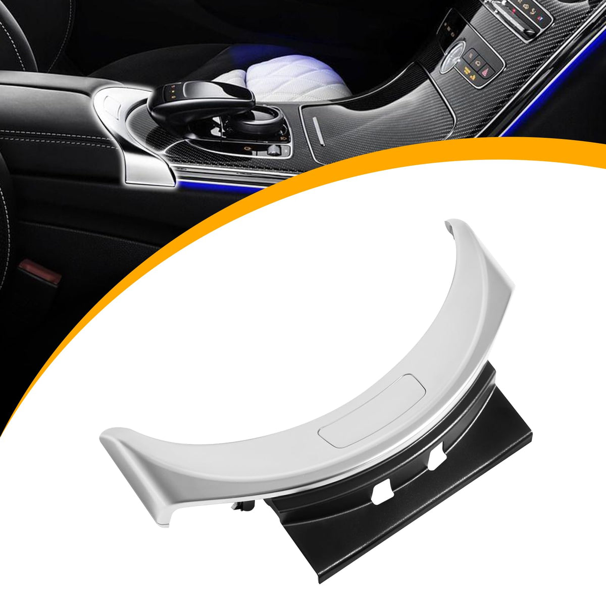 AUTOBABA front console cover front view showing OEM fit and restored look
