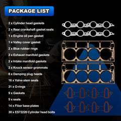 AUTOBABA ES72220 head bolts grouped together, included to restore correct clamping and torque